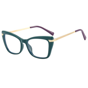 แว่นตา Psn Cat Eye Square ทรงสี่เหลี่ยม วัสดุ TR90 กรอบเต็ม เลนส์ใส สำหรับทุกเพศทุกวัย ขนาดกลาง - Product Image 4
