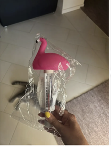 Forme d'animal domestique avec ficelle Piscines intérieures extérieures Spas Bains à remous Aquariums Thermomètre à eau de piscine flottant à grand affichage - Product Image 6