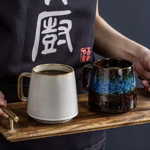 Cartoon Style Porcelain Coffee & Tea Mug <b>Large</b> Capacity Food <b>Safe</b> Microwave Dishwasher <b>Safe</b> Reusable for Office Home Use - Product Image 1