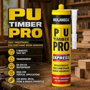Colle polyuréthane pour bois PU Timber Pro, thixotropique, imperméable, EN204 D4, pour le collage du bois, du métal, de la pierre et des matériaux synthétiques - Product Image 5