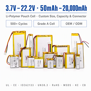 3,7V 22000mAh Lithium-Polymer-Akku 11,1V 750mAh Li-Polymer 103450 3,7V 3,8V 7,4V 2000mAh 1800mAh 10000mAh Lipo-Akku - Product Image 1