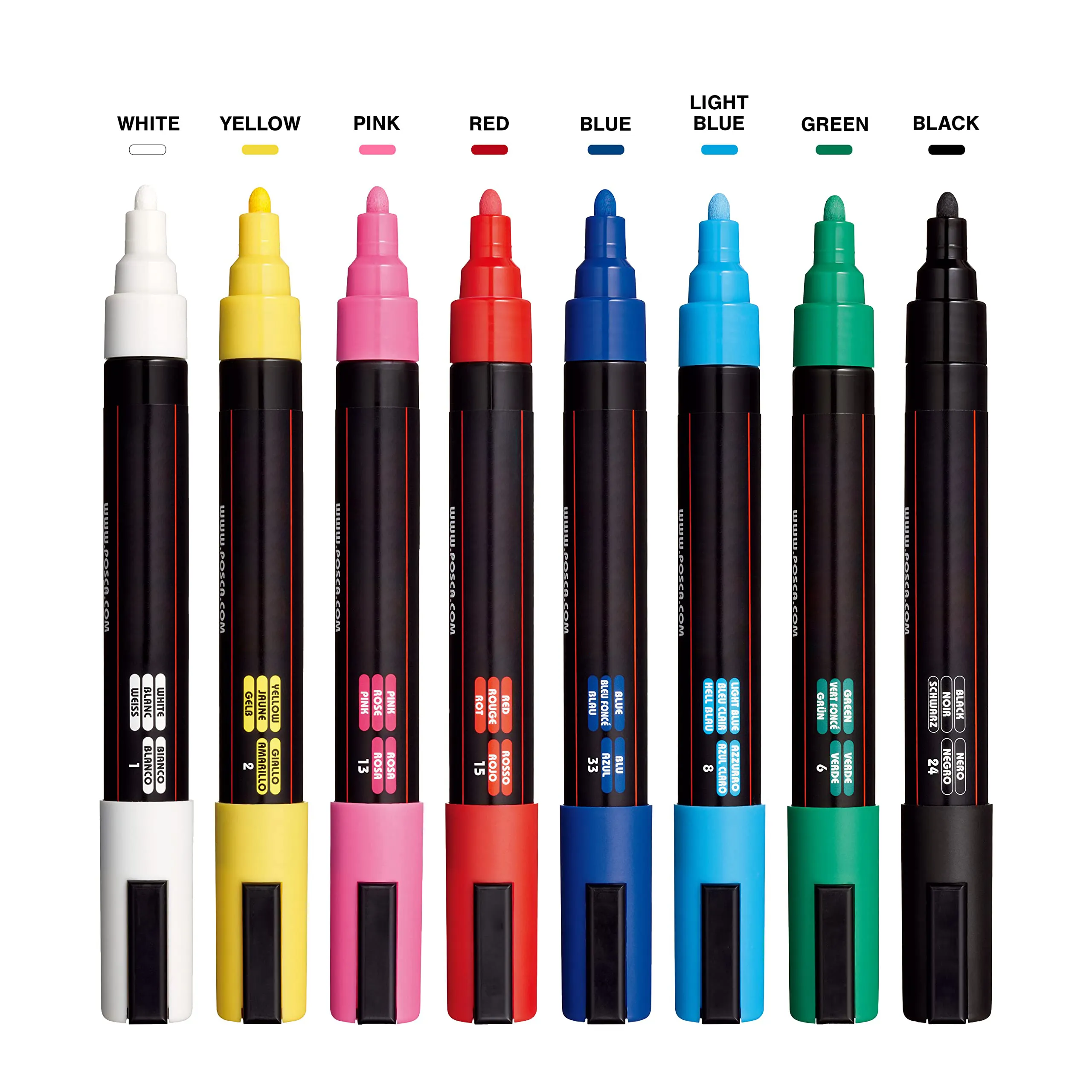 Pennarelli per vernice acrilica a 8 colori con punte reversibili Set di pennarelli per vernice acrilica per forniture artistiche