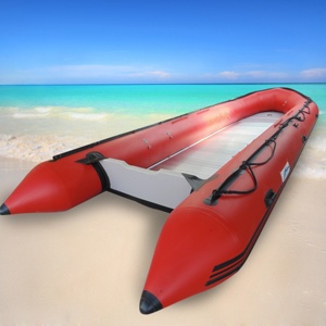 Goboat GTS800 Yate Deportivo Inflable de 26.3 pies (<span class=keywords><strong>8</strong></span> <span class=keywords><strong>Metros</strong></span>) con Suelo de PVC y Casco de Aluminio, Capacidad para 20 Personas, Estable y Duradero, Motor Fuera de Borda, para Océano - Product Image 4