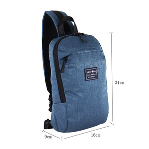 Sac à dos bandoulière avec port de chargement USB, sac de poitrine décontracté léger pour homme, protection pour tablette - Product Image 4