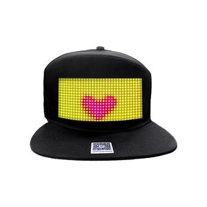 Bateria de lítio 512 pixels bonés de LED com <span class=keywords><strong>bluetooth</strong></span> wearable bonés publicidade em tela LED - Product Image 4