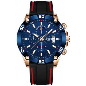 Drioshipping 2502 Cronógrafo deportivo Reloj para hombre Reloj de cuarzo de lujo de marca superior Impermeable Característica luminosa Acero inoxidable - Product Image 1