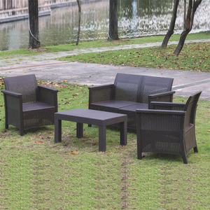 4 pièces <span class=keywords><strong>moulé</strong></span> par injection PP <span class=keywords><strong>en</strong></span> osier à la recherche <span class=keywords><strong>de</strong></span> meubles d'extérieur canapés <span class=keywords><strong>de</strong></span> conversation <span class=keywords><strong>de</strong></span> <span class=keywords><strong>jardin</strong></span> dans des sièges d'injection PP <span class=keywords><strong>de</strong></span> style rotin - Product Image 3