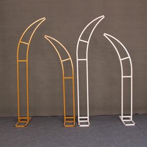 Accesorios DE BODA arco de hierro 1,5 <span class=keywords><strong>m</strong></span> 1,8 <span class=keywords><strong>m</strong></span> césped al aire libre flores de boda soporte arco decoración de fondo de boda - Product Image 3
