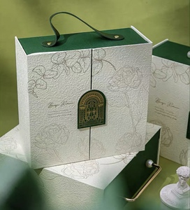 Factory Wholesale Recyclable Square <strong>Wedding</strong> <strong>Gift</strong> <strong>Box</strong> with Handle Luxury Cardboard Perfume &amp; Candy <strong>Box</strong> Magnet Closed Ribbon - Product Image 6