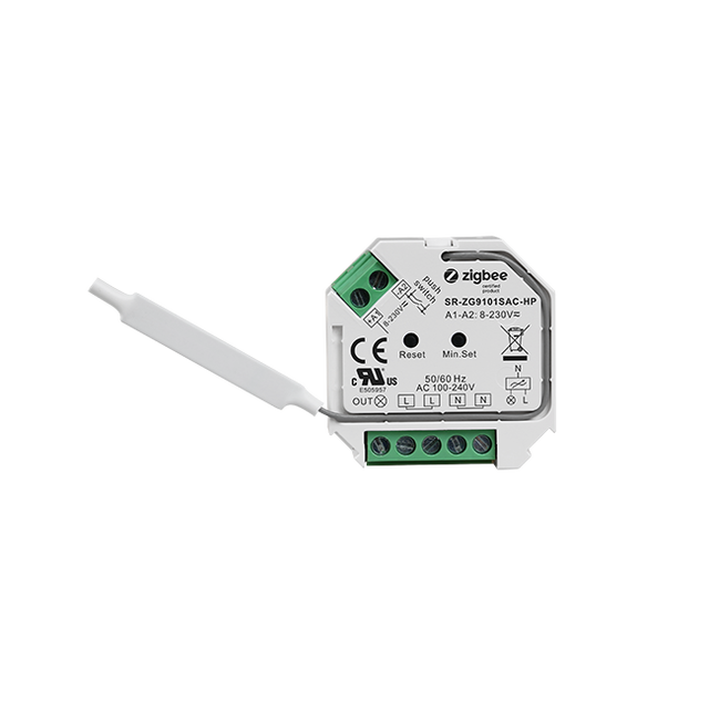 400W Smart AC Phase Cut Dimmer | Zigbee 3.0 Push Switch Control LED/Incandescent Light Dimmer Module