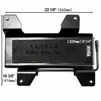 Support de stationnement et d'entretien pour moto LEE-DING LD-M01110 noir, avec cadre inférieur large et plateforme mobile pour roue arrière