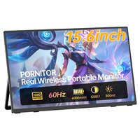 Moniteur portable de jeu Eimio OEM ODM alimenté par batterie, 15,6 pouces, IPS, Type-C, 1080p, 70% SRGB, large gamme de couleurs, affichage sans fil