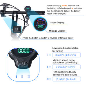 TopMate <span class=keywords><strong>ES33</strong></span> triciclo ligero eléctrico plegable de 3 ruedas scooter de movilidad batería extraíble neumáticos de 8 pulgadas función inversa - Product Image 5