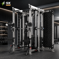SK Factory Direct Six Post Functional Trainer Smith Machine Wholesale OEM ODM Power Rack Cable Crossover Commercial Gym Supply