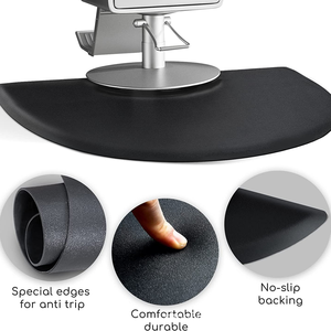 Tapis de chaise rond imperméable anti-fatigue pour salon de coiffure, accessoires qui soulagent la pression sur les pieds pour une utilisation en salon de coiffure - Product Image 2