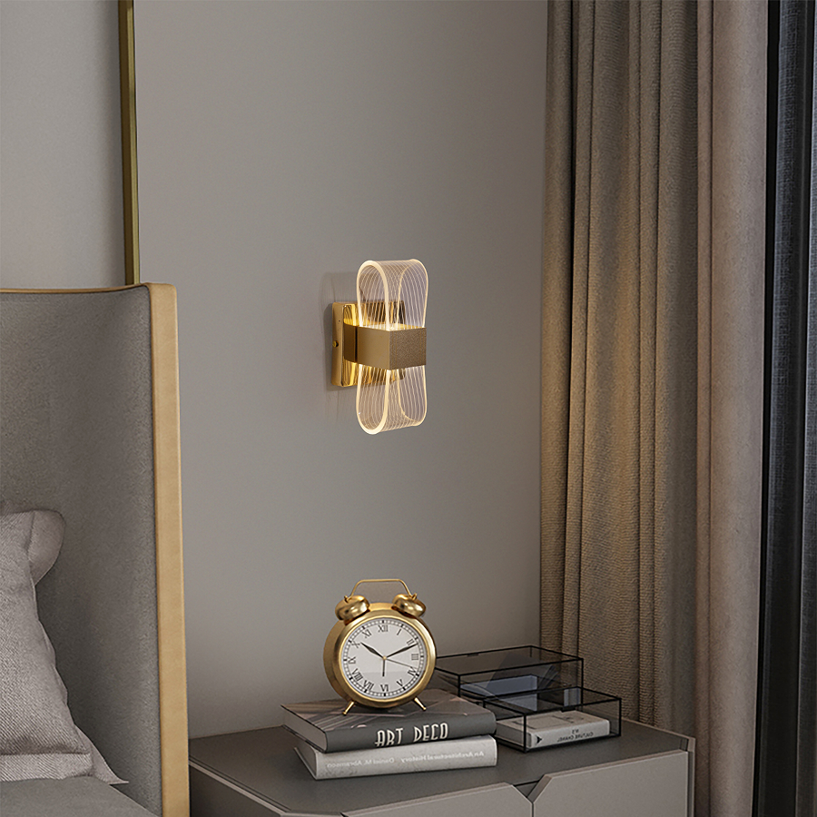 Factory Decorative Luxury Wall Sconce Modern Indoor Lamp Light Metal for Hotel Home Bedroom LED Wall Lamps · image 6