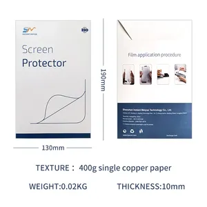 Günstige kunden spezifische Design Telefon umschlag Displays chutz folie Verpackung hängen Papier box