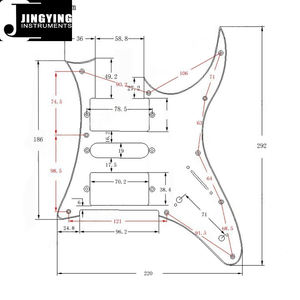 Jingying 2025 fábrica al por mayor Metal aleación de aluminio 7V serie HSH guitarra eléctrica golpeador cuerda instrumento piezas y accesorios - Product Image 2
