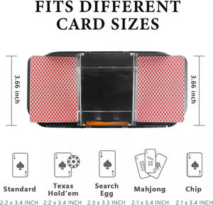 Portable à piles USB chargeant 2000mAh 2 ponts mélangeur de cartes automatique mélangeur électrique à piles - Product Image 3