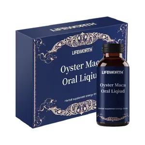 Lifeworth OEM/ODM Natural Herbal Refreshing Energy Supports Ginseng Maca Oyster Extract Oral Liquid for Men to Boost Immunity