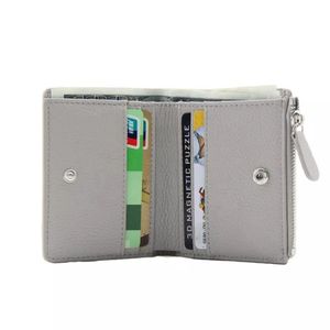 Cartera de mujer de alta calidad, tarjetero, monedero de moda, carteras cortas de cuero Pu con cremallera para mujer - Product Image 3