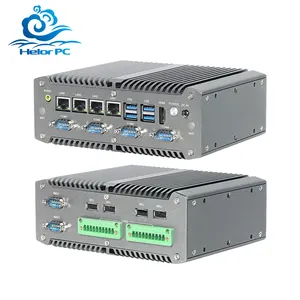 HelorPC MiniPC Intel i5 i7 DDR4 4 Ethernet-Ports 6 RS232 RS485 RS422 COM GPIO industrieller lüfterloser Mini-PC Rechner