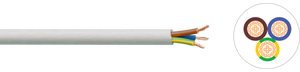 <span class=keywords><strong>สาย</strong></span><span class=keywords><strong>ไฟ</strong></span>หลัก2.5มม. ² 3แกน H05VV-F พีวีซีสี<span class=keywords><strong>ขาว</strong></span>สาย<span class=keywords><strong>ไฟ</strong></span>ทองแดง100ม. 3x2.5mm2ผ่านการรับรองจาก ce/rohs - Product Image 3