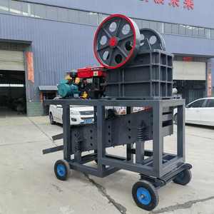 Tragbarer Mini-Backen brecher für Stein Gold Erz Basalt Beton Zerkleinerung Fabrik preis Mobile Stein zerkleinerung maschine Motor - Product Image 4