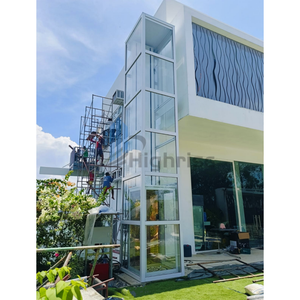Ascensor Hidráulico Moderno para Exteriores, de 2 a 6 Pisos, 400 kg, Ascensor de PVC para Villas, Hoteles y Apartamentos - Product Image 4