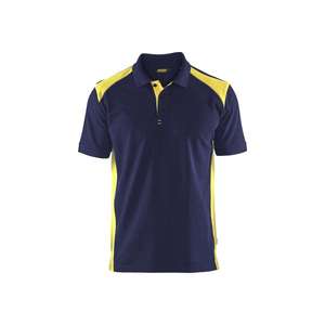BLAKLADER - 332410508933XS <b>Polo</b> <b>shirt</b> <b>Navy</b> <b>blue</b>/Yellow - EAN 7330509603406 WORK T-<b>SHIRTS</b> AND <b>POLO</b> <b>SHIRTS</b> - Product Image 1
