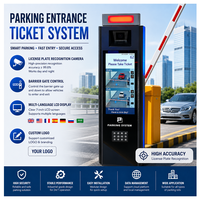 Système de stationnement intelligent avec système de billetterie d'entrée, caméra ANPR et écran LCD multilingue