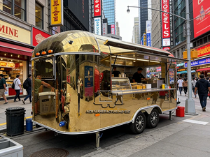Nouveau camion de restauration rapide en acier inoxydable avec cuisine complète intégrée, résistant à la rouille, garantie 1 an - Product Image 2