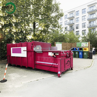 Station de compactage des déchets hydraulique industrielle robuste RNKJ, compacteur de déchets pour usage en usine