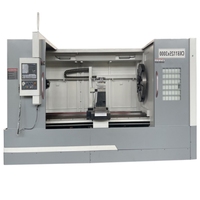 Tour à métaux horizontal CNC CWK61125 robuste avec commande numérique GSK, boîte de vitesses durable, changement de vitesse, banc de travail en fonte