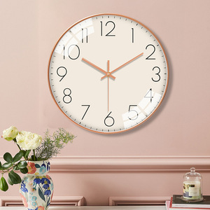 Horloge <span class=keywords><strong>murale</strong></span> silencieuse à balayage secondes pour salon horloge suspendue créative sans poinçon Design décoratif simple horloge <span class=keywords><strong>murale</strong></span> Internet - Product Image 2