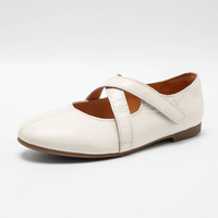 Chaussures plates Mary Jane en cuir vieilli pour femmes, confortables toute la journée