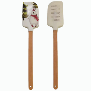 Spatola da Cucina Personalizzata in <span class=keywords><strong>Silicone</strong></span> Resistente al Calore con Manico in Legno, Raschietto <span class=keywords><strong>per</strong></span> <span class=keywords><strong>Pasticceria</strong></span> Stampato su Misura - Product Image 3