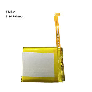 공장 가격 맞춤형 충전식 리튬 폴리머 배터리 셀 552834 3.7v <span class=keywords><strong>780mah</strong></span> li-폴리머 배터리 3.8v <span class=keywords><strong>lipo</strong></span> 배터리 - Product Image 3