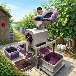 Machinerie <span class=keywords><strong>de</strong></span> transformation alimentaire semi-automatique en acier inoxydable pour ligne <span class=keywords><strong>de</strong></span> production <span class=keywords><strong>de</strong></span> pâte <span class=keywords><strong>de</strong></span> pulpe 0,5 tonne par heure - Product Image 5