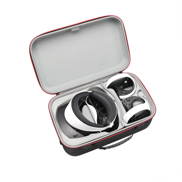 Custom PS VR Accessories Compatible EVA Waterproof for with Zipper Closure for VR Headset Storage