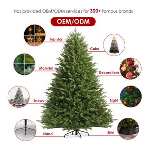 Factory Wholesale High Quality 150cm-240cm Full PE Eco-Friendly Personalized Artificial Christmas <strong>Trees</strong> <strong>with</strong> LED <strong>Lights</strong> - Product Image 5