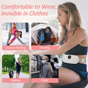 Nueva almohadilla de calefacción Menstrual patentada, cinturón de masaje de relajación con calefacción por vibración para el período de las mujeres, masajeador Abdominal para aliviar el dolor - Product Image 6