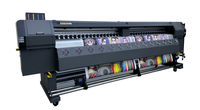 Impresora de inyección de tinta ecosolvente EPSON I3200 de 3.2m con 2 cabezales para impresión de pancartas flexibles para publicidad exterior