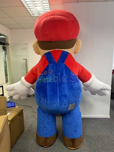 Funny 2m 2.6m Inflatable Mascot <strong>Costume</strong> Cartoon Character Super <strong>Mario</strong> Luigi Mascot Cosplay Suit for <strong>Adults</strong> - Product Image 3