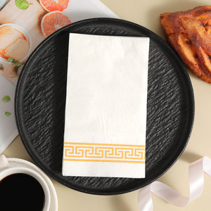 Printed Paper Napkins 330mmx400mm Premium Dust Free For Wedding Hotels Restaurants - Product Image 1