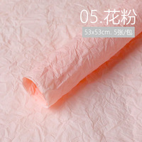 Papier crêpe imperméable Bouquet de fleurs Emballage cadeau Papier de soie en rouleau Emballage de fleurs noires Papier d'emballage
