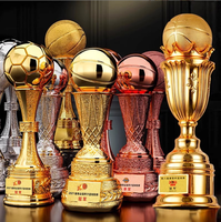 Trophée de basket-ball en résine trophée de championnat de football trophée de basket-ball créatif super grand