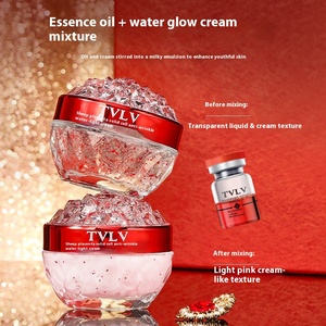 Juego de crema hidratante <span class=keywords><strong>antiarrugas</strong></span> de células sólidas de placenta de oveja Tvlv, <span class=keywords><strong>Aloe</strong></span> <span class=keywords><strong>Vera</strong></span> para crema de aceite de esencia para líneas finas, colágeno que se desvanece - Product Image 2