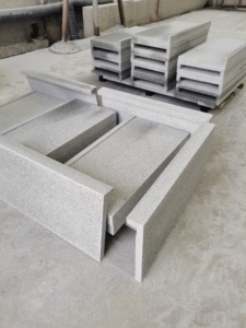 Cambogia fornitore di bordo dritto <span class=keywords><strong>Coping</strong></span> per piscina borda grigie grigio granito grigio granito naturale all'aperto - Product Image 3