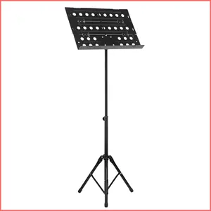 MS-D7 Lebeth Hot Sell Musical Instrument Stand Height Adjustable 3 Sheet Folding Music Stand With Bag